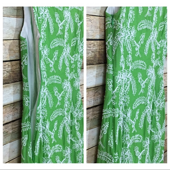 Milly of New York Embroidered Mod Dress - Green 4 - Picture 5 of 8